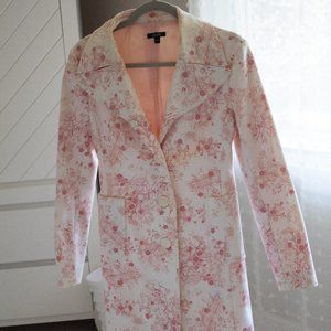 Pink and White Floral Spring Jacket